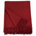 Maroon Acrylic Throw Blanket